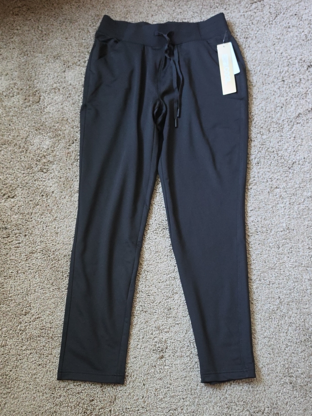 Everyday Black Drawstring Jogger Pants